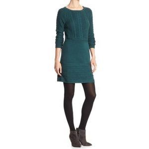 Banana Republic Factory teal sweater dress